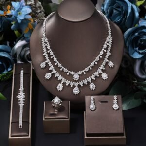 CZ Crystal Wedding Jewelry Set