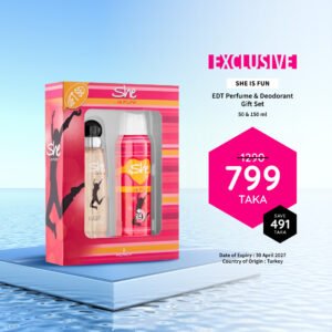 She Is Fun EDT Perfume 50ml & Deodorant 150ml Gift Set