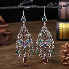 Rhinestone Crystal Dangle Earrings